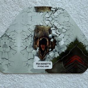 Dinosaur Themed PS4 Controller Skin - Gray